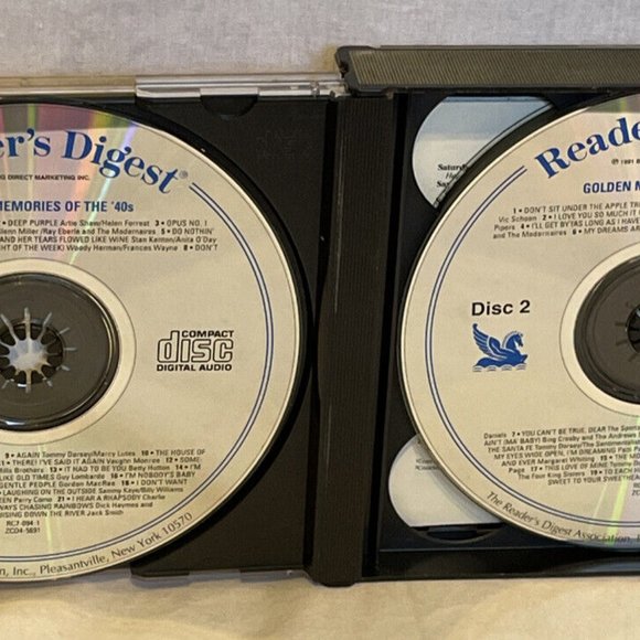 Various -Golden Memories Of The '40s (4 x CD, 1992) Reader's Digest 094C NM - Picture 3 of 7